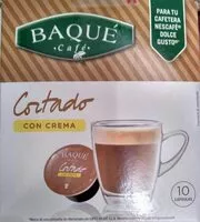 Cantidad de azúcar en Café cortado con crema