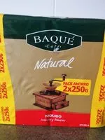 Cantidad de azúcar en Café natural baque