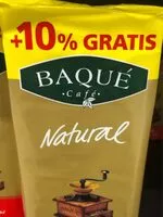 Cantidad de azúcar en Cafe natural Baque