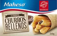 Sokerin määrä sisällä Churros rellenos