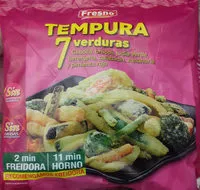 Zuckermenge drin Tempura 7 verduras