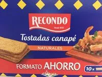 Cantidad de azúcar en Tostadas para canapé cuadradas formato ahorro