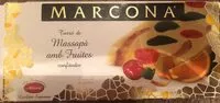 入っている砂糖の量 Turrón de mazapán con frutas confitadas
