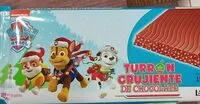Amount of sugar in Turrón crujiente chocolate paw
