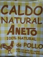 İçindeki şeker miktarı Caldo natural de pollo