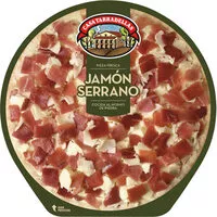 Suhkru kogus sees Pizza de jamón serrano