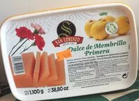Cantidad de azúcar en Dulce de membrillo primera