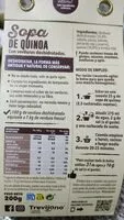 Suhkru kogus sees Sopa de quinoa con verduras deshidratadas