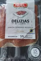 चीनी की मात्रा Delizias al corte - Jamón serrano reserva