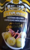 Suhkru kogus sees Aceitunas rellenas