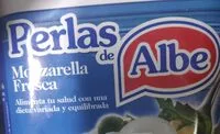 Quantité de sucre dans Perlas de mozzarella