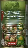 Cantidad de azúcar en Alubias con verduras