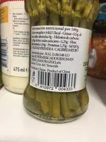 Suhkru kogus sees Esparragos verdes