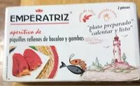 Sokerin määrä sisällä Aperitivo de piquillos rellenos de bacalao y gambas