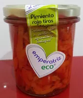 Sokerin määrä sisällä Pimiento rojo tiras ecológico