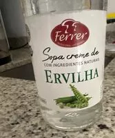 चीनी की मात्रा Sopa Creme de Ervilha