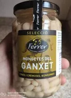 चीनी की मात्रा Mongetes del ganxet
