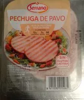 Количество сахара в Pechuga de pavo