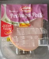 Количество сахара в Fiambre de pechuga de pollo