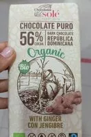 Количество сахара в Chocolate puro 56% con gengibre