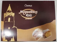 Cantidad de azúcar en Miguelitos de la Roda con crema