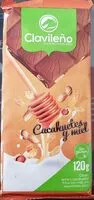 İçindeki şeker miktarı Chocolate con cacahuetes y miel