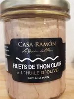 Jumlah gula yang masuk Filets de thon clair à l'huile d'olive