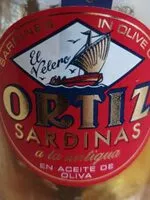 Количество сахара в Ortiz sardinas a la antigua