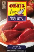 Suhkru kogus sees Pimientos del piquillo
