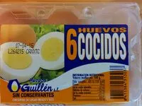 Amount of sugar in Huevos cocidos