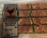İçindeki şeker miktarı Brochetas de pollo