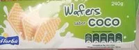 含糖量 Wafers sabor coco