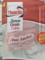 चीनी की मात्रा Jamón cocido extra finas lonchas
