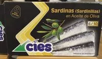 入っている砂糖の量 Sardinillas en aceite de oliva