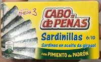 Amount of sugar in Sardinas con pimiento padron
