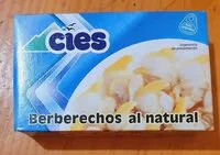 入っている砂糖の量 Berberechos al natural