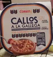 Количество сахара в CALLOS A LA GALLEGA
