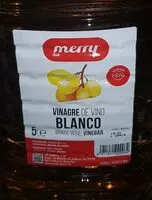 Amount of sugar in Vinagre de vino blanco