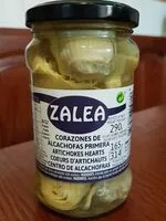 Sokerin määrä sisällä Corazones de alcachofas primera