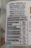 含糖量 Banderillas Picantes Primera Tarro 1