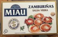 Quantité de sucre dans Zamburiñas salsa vieira