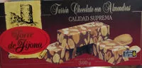 Amount of sugar in Turrón chocolate con almendras