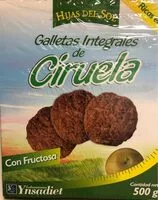 Sokerin määrä sisällä Galletas Integrales de Ciruela