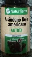 Sokerin määrä sisällä Arándano rojo americano
