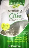 Sokerin määrä sisällä Hijas del sol semillas de chía ecológicas