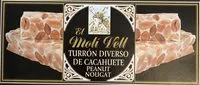 含糖量 Turròn diverso de cacahuete