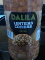 चीनी की मात्रा Lentejas cocidas