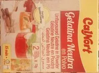 İçindeki şeker miktarı Gelatina neutra en polvo
