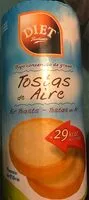 Sokerin määrä sisällä Tostas De Aire