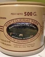 Cantidad de azúcar en Mantequilla de Soria